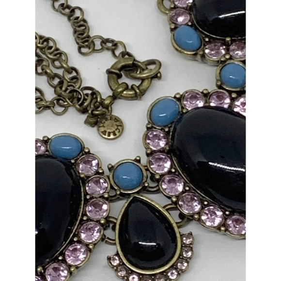 J. Crew Black Cabachon Clusters Necklace - Picture 2 of 2